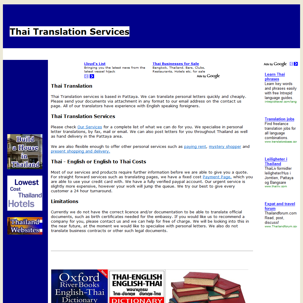 Thai Translation Services