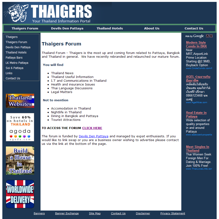 Thaigers Thaigers Thailand Information